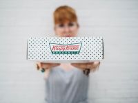 Krispy Kremes 1 free doughnut a day!